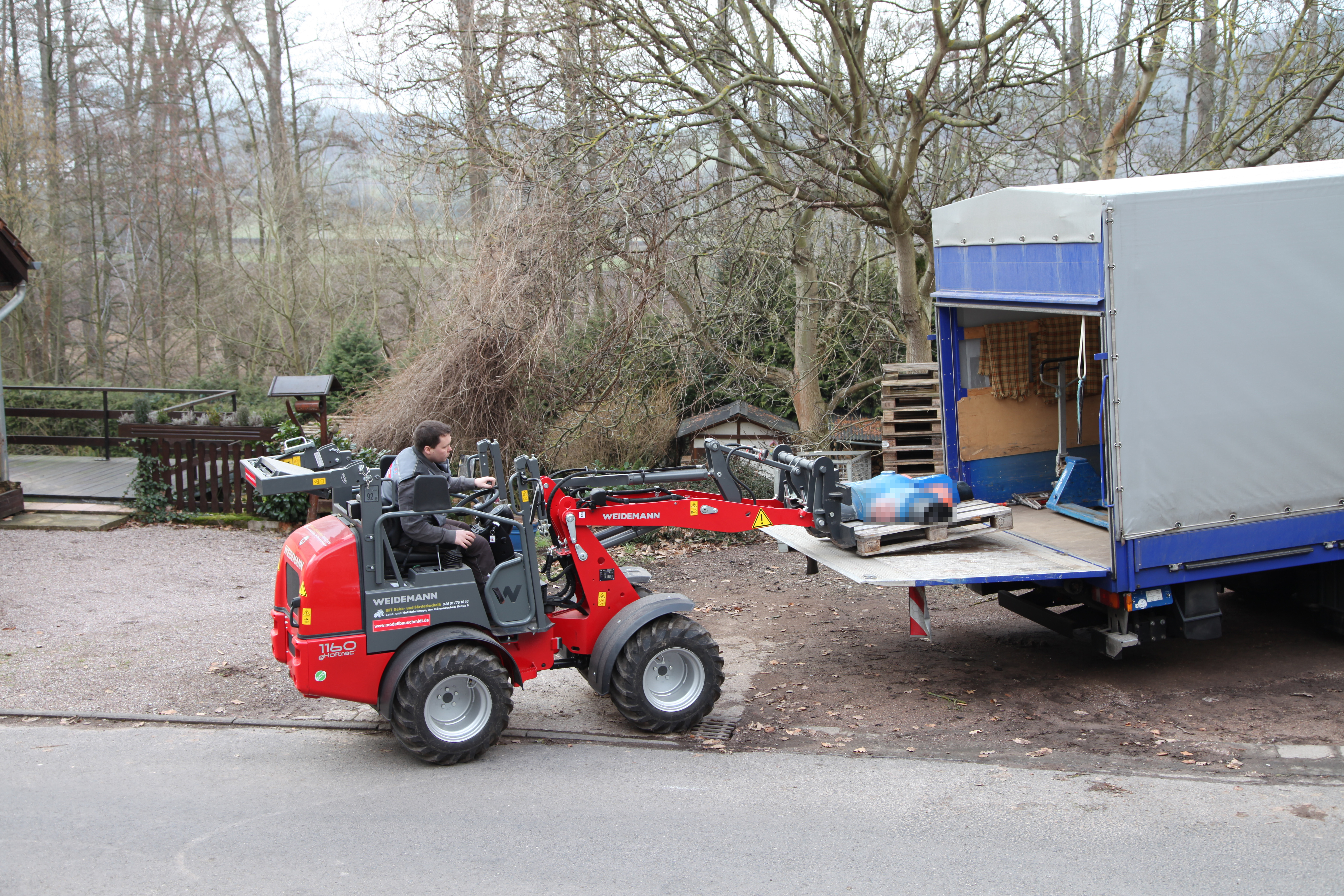 Weidemann 1160 eHoftrac im Einsatz