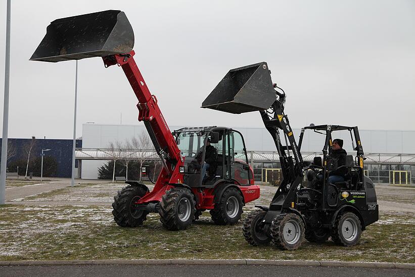 Weidemann Teleskopradlader 4080T und 1160 eHoftrac im Einsatz