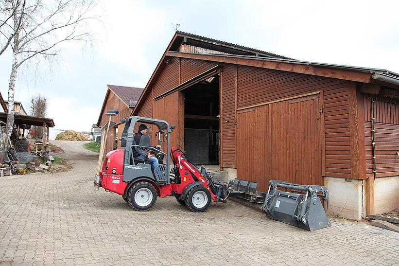 Weidemann Hoftrac 1160 im Einsatz