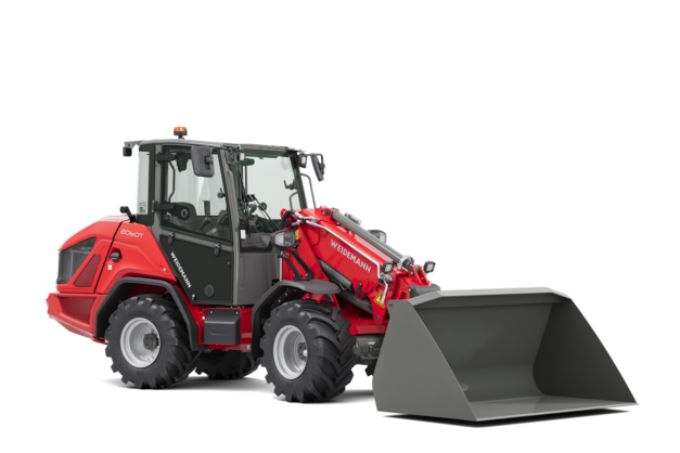 Weidemann telescopic wheel loader 2060T with light goods bucket, studio