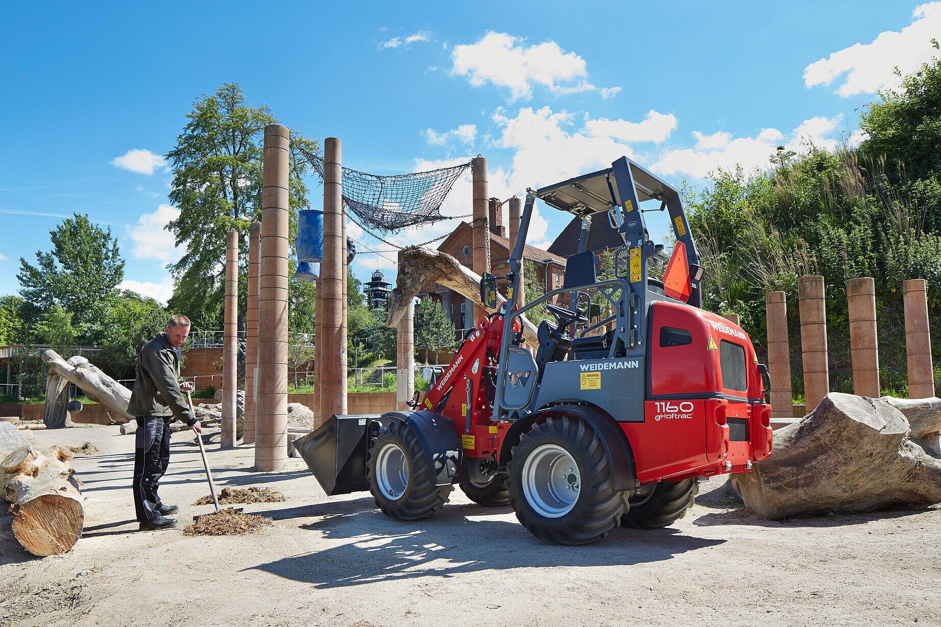 Weidemann Hoftrac 1160e im Einsatz