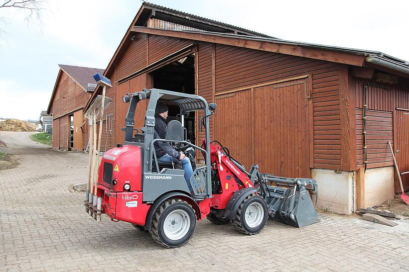 Weidemann Hoftrac 1160 im Einsatz