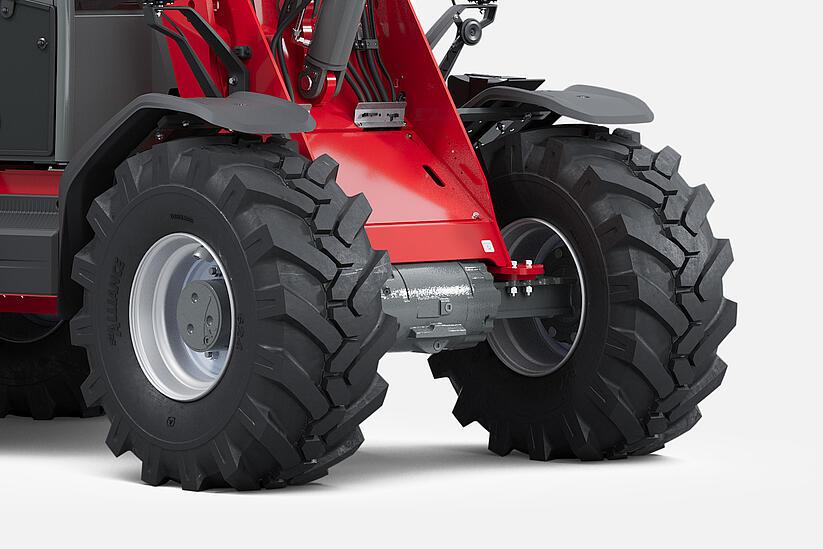 Weidemann wheel loader 3060 in studio, Differential lock