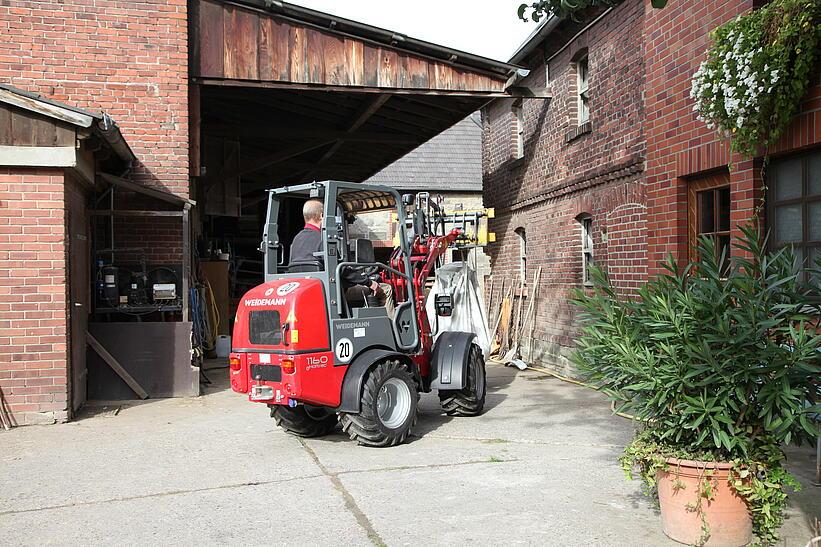 Weidemann 1160 eHoftrac im Einsatz