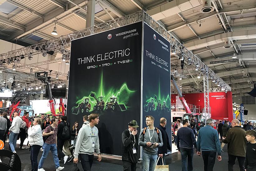 Weidemann Messestand Agritechnica 2023 Think Electric Kampagne