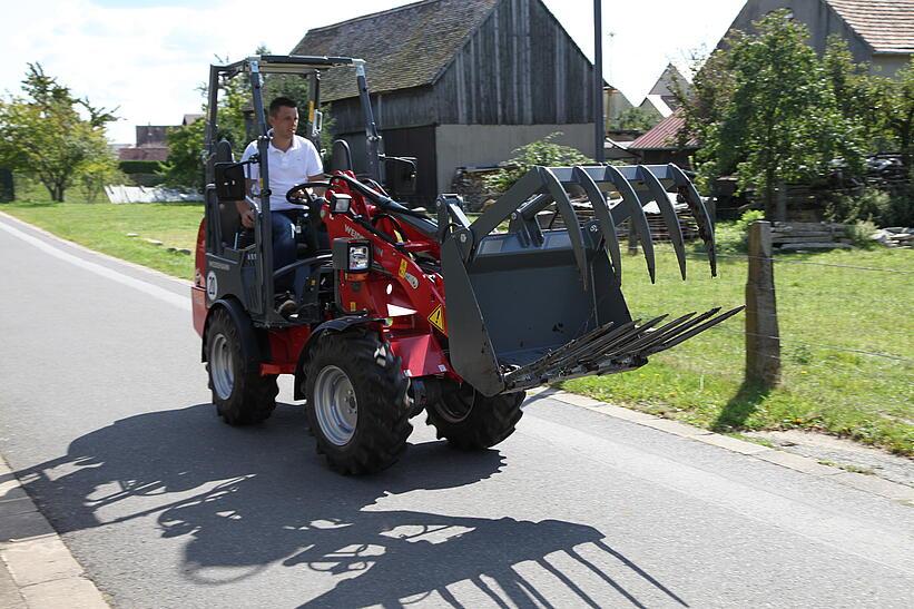 Weidemann Hoftrac 1160 im Einsatz