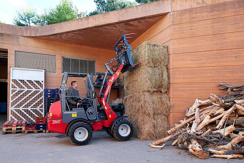 Weidemann 1160 eHoftrac im Einsatz