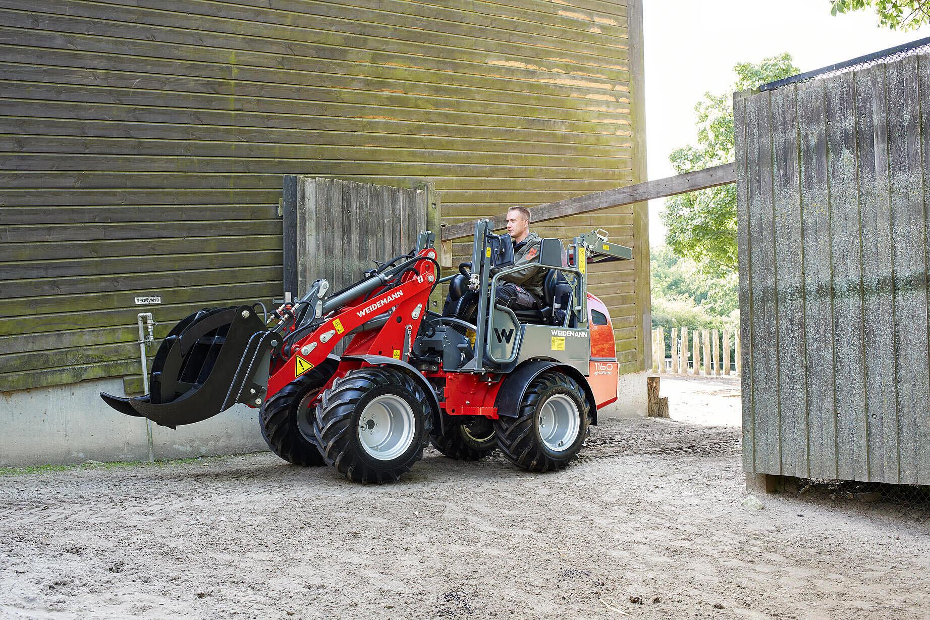 Weidemann Hoftrac 1160e im Einsatz