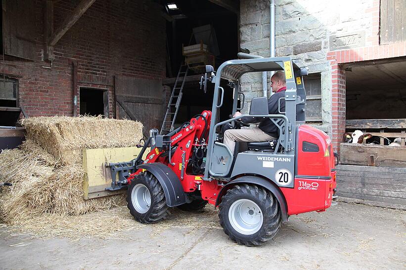 Weidemann 1160 eHoftrac im Einsatz