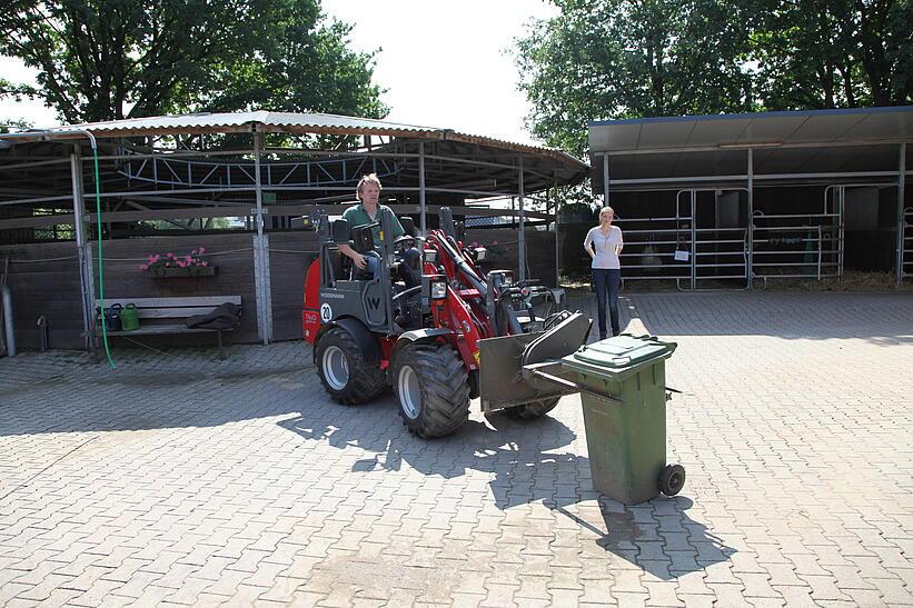 Weidemann 1160 eHoftrac im Einsatz