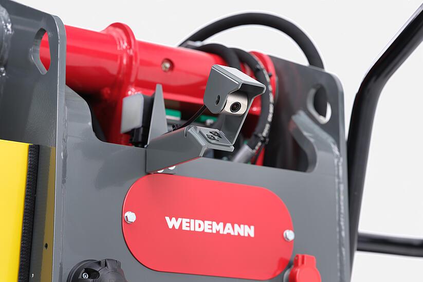 Weidemann telehandler T6025 in studio, rear view camera