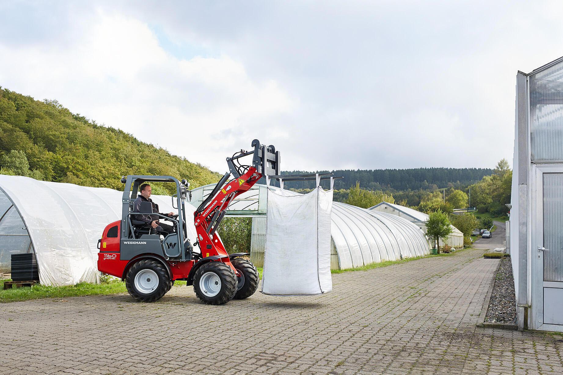 Weidemann Hoftrac 1160e im Einsatz