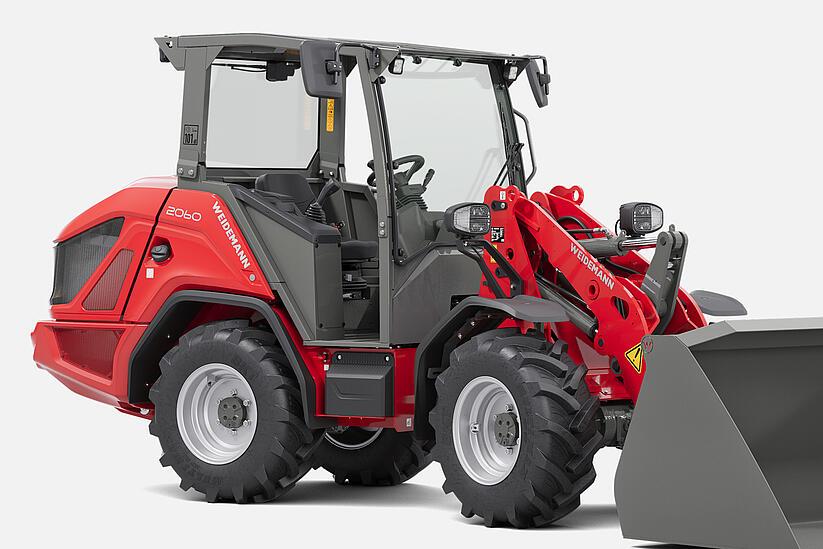 Weidemann wheel loader 2060 in studio, Overhead guard