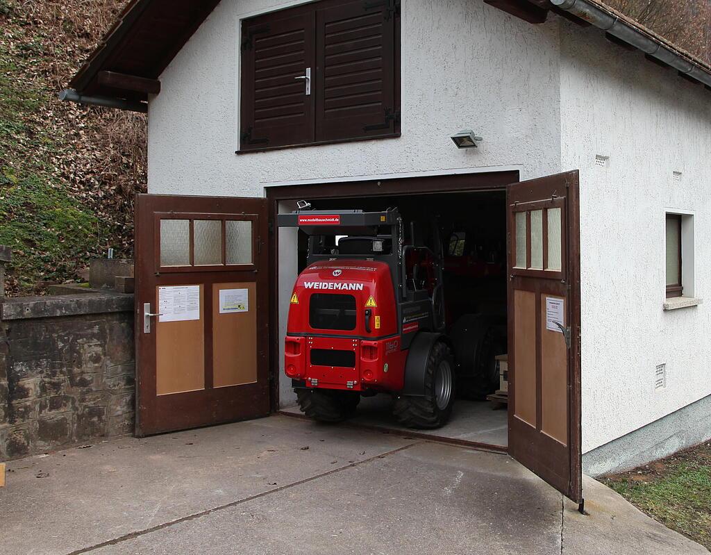 Weidemann 1160 eHoftrac mit eps im Einsatz