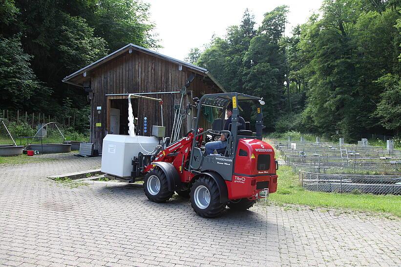 Weidemann 1160 eHoftrac im Einsatz