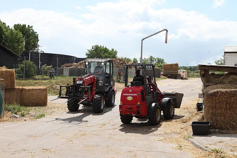 Weidemann Hoftrac 1260 und Weidemann Radlader 2080T im Einsatz