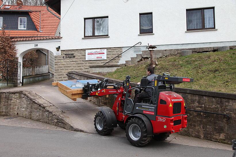 Weidemann 1160 eHoftrac im Einsatz