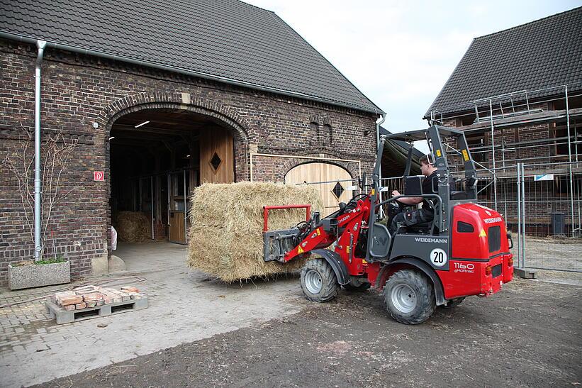 Weidemann 1160 eHoftrac im Einsatz