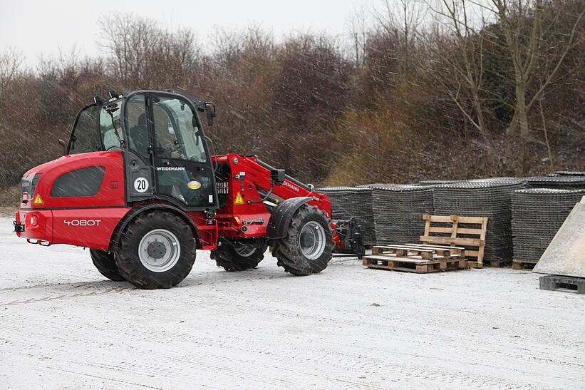 Weidemann Teleskopradlader 4080T im Einsatz