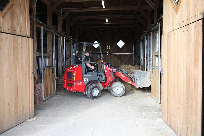 Weidemann 1160 eHoftrac im Einsatz