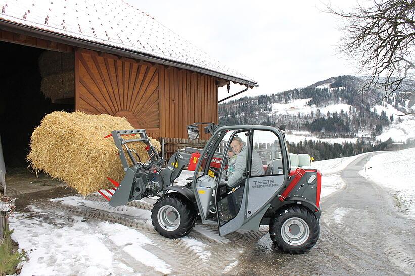 Weidemann Teleskoplader T4512 im Einsatz