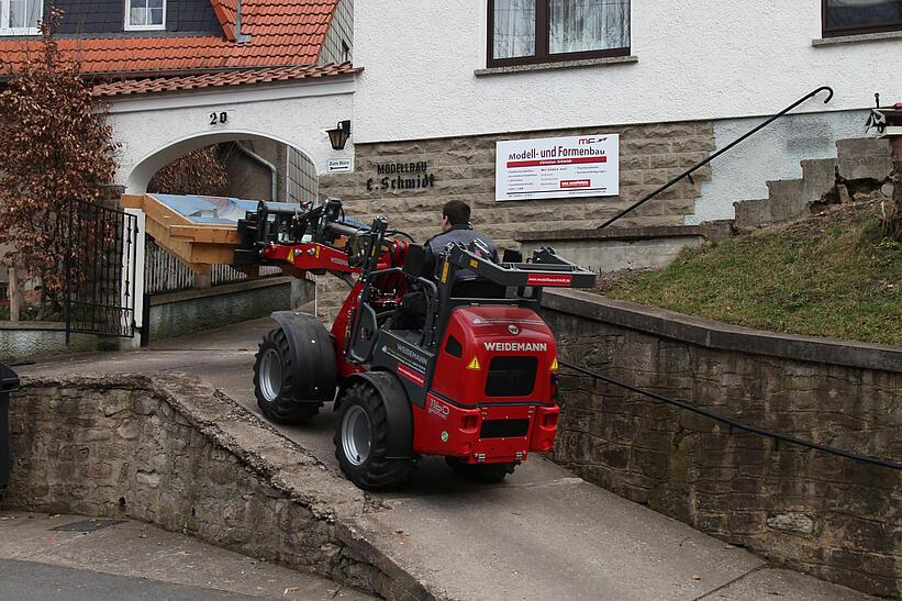 Weidemann 1160 eHoftrac im Einsatz