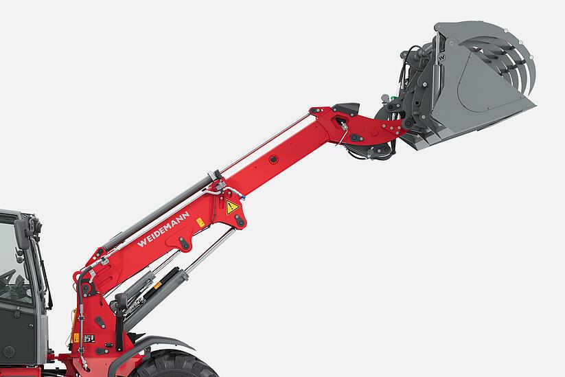 Weidemann telescopic wheel loader 3060T in studio, telescopic boom