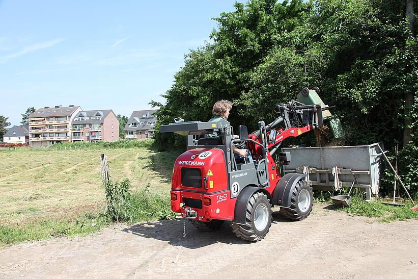 Weidemann 1160 eHoftrac im Einsatz