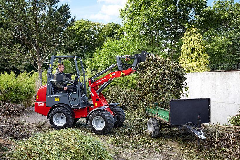 Weidemann 1160 eHoftrac im Einsatz