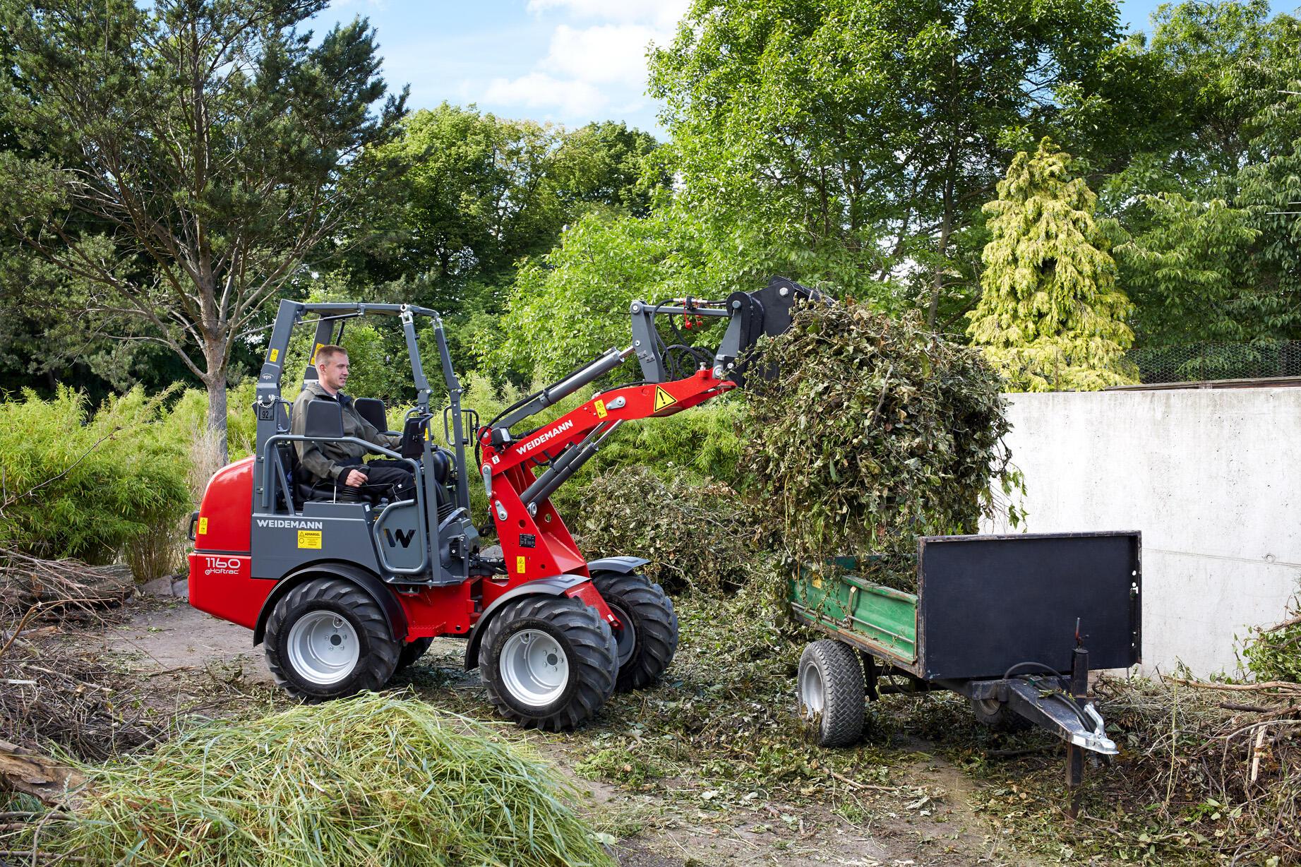 Weidemann Hoftrac 1160e im Einsatz