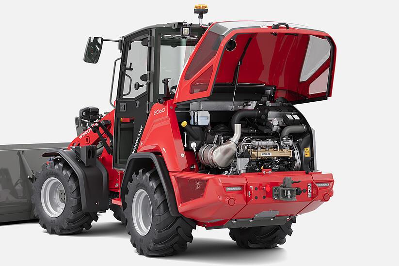 Weidemann wheel loader 2060 in studio, Equipment