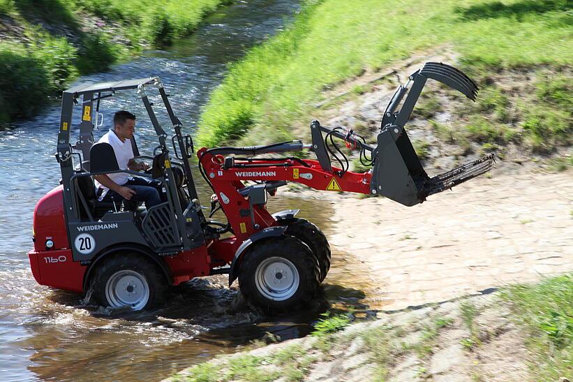 Weidemann Hoftrac 1160 im Einsatz