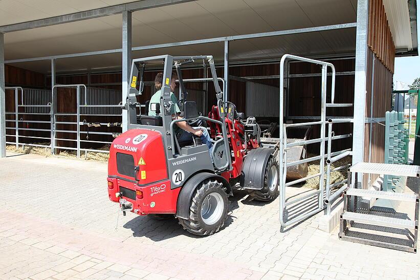 Weidemann 1160 eHoftrac im Einsatz