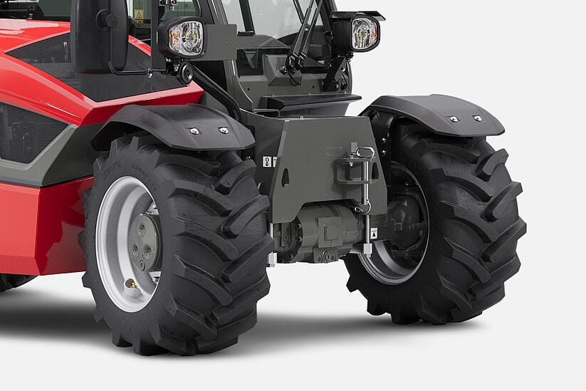 Weidemann telehandler T6025 in studio, differential lock