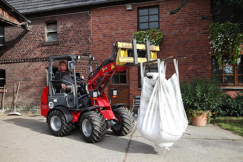 Weidemann 1160 eHoftrac im Einsatz