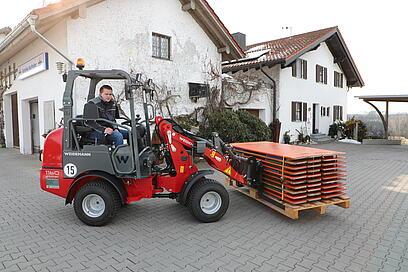 Weidemann 1160 eHoftrac im Einsatz