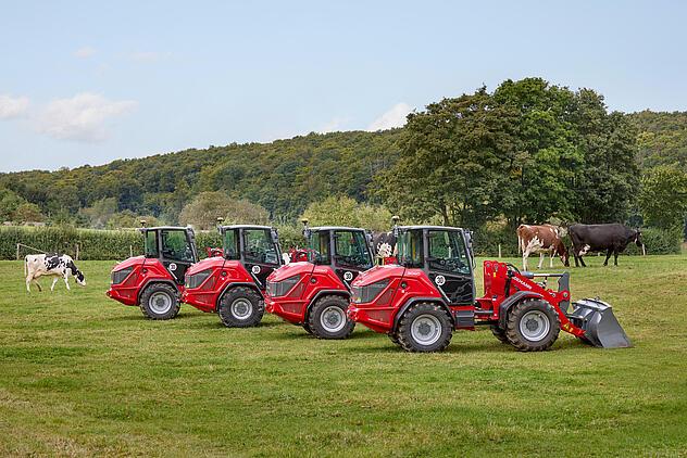 Gruppenbild Weidemann 60er Baureihe Radlader und Teleskopradlader