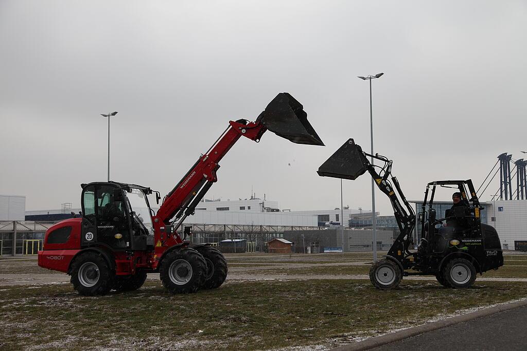 Weidemann Teleskopradlader 4080T und 1160 eHoftrac im Einsatz