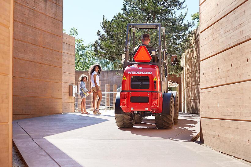 Weidemann 1160 eHoftrac im Einsatz