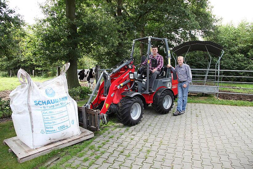 Weidemann Hoftrac 1250 im Einsatz, eps Dach abklappen