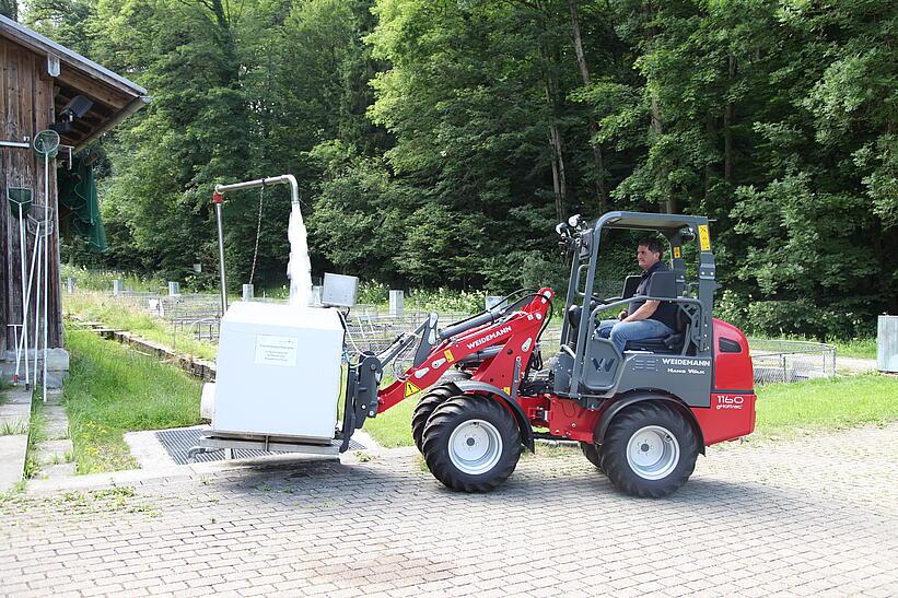 Weidemann 1160 eHoftrac im Einsatz