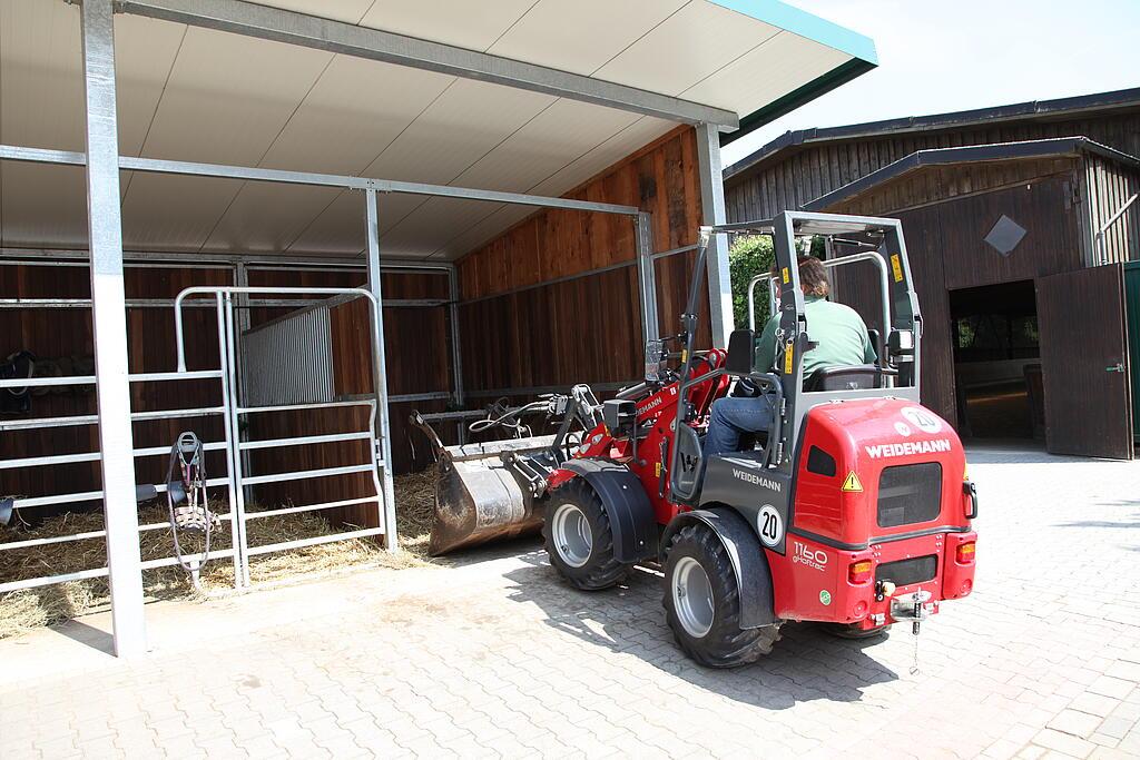 Weidemann 1160 eHoftrac im Einsatz